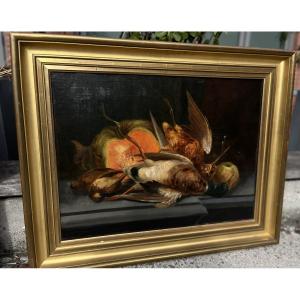 Still Life, Oil On Canvas, 20th Century 