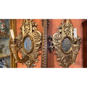 Pair Of Wall Sconces, Early 20th Century