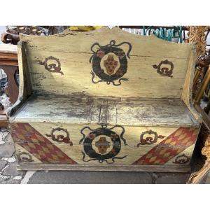 Bench With Double Storage Compartments