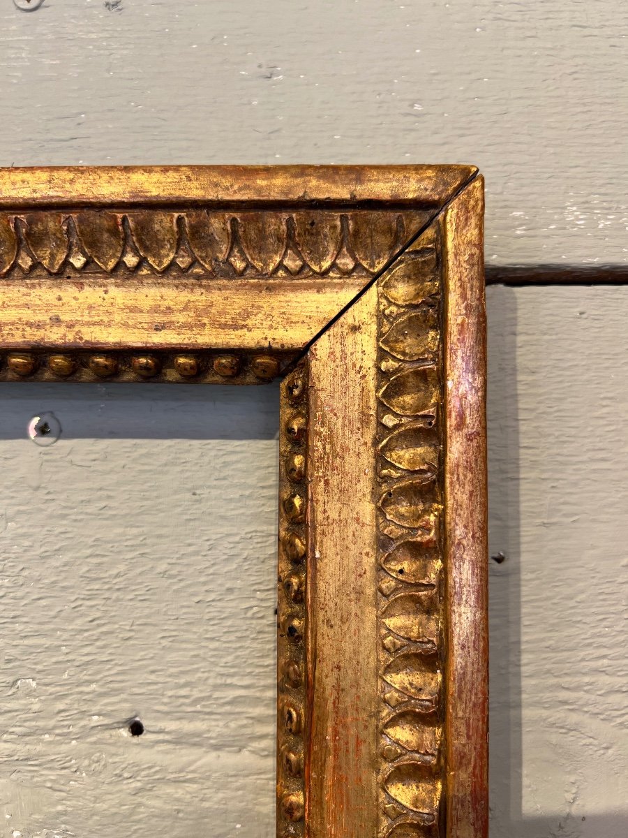 Frame In Golden Wood Louis XVI 18th Century-photo-3