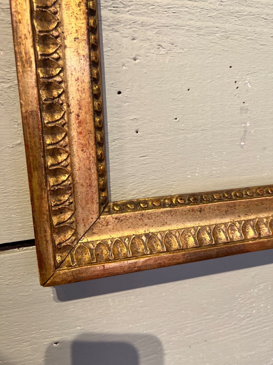 Frame In Golden Wood Louis XVI 18th Century-photo-2