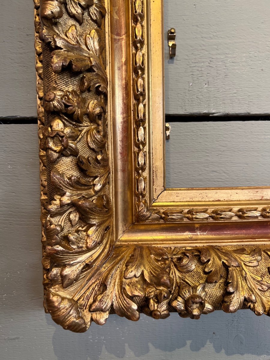 Napoleon III Golden Wood Frame 19th Century-photo-4