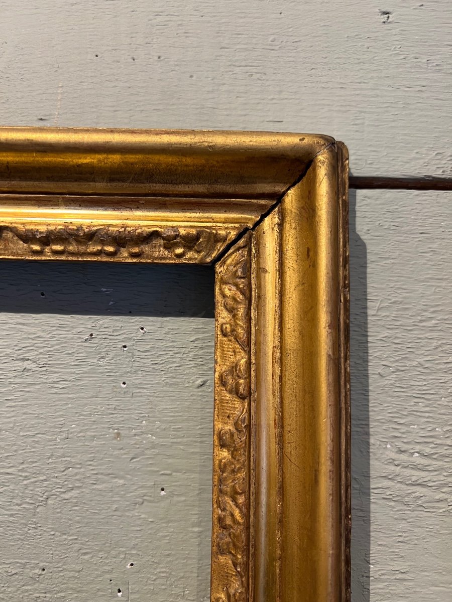 Pair Of Golden Wood Frames Italy 18th Century-photo-1
