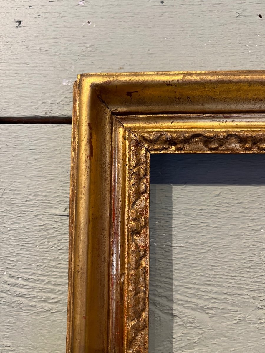 Pair Of Golden Wood Frames Italy 18th Century-photo-2