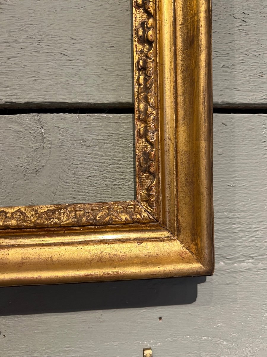 Pair Of Golden Wood Frames Italy 18th Century-photo-3