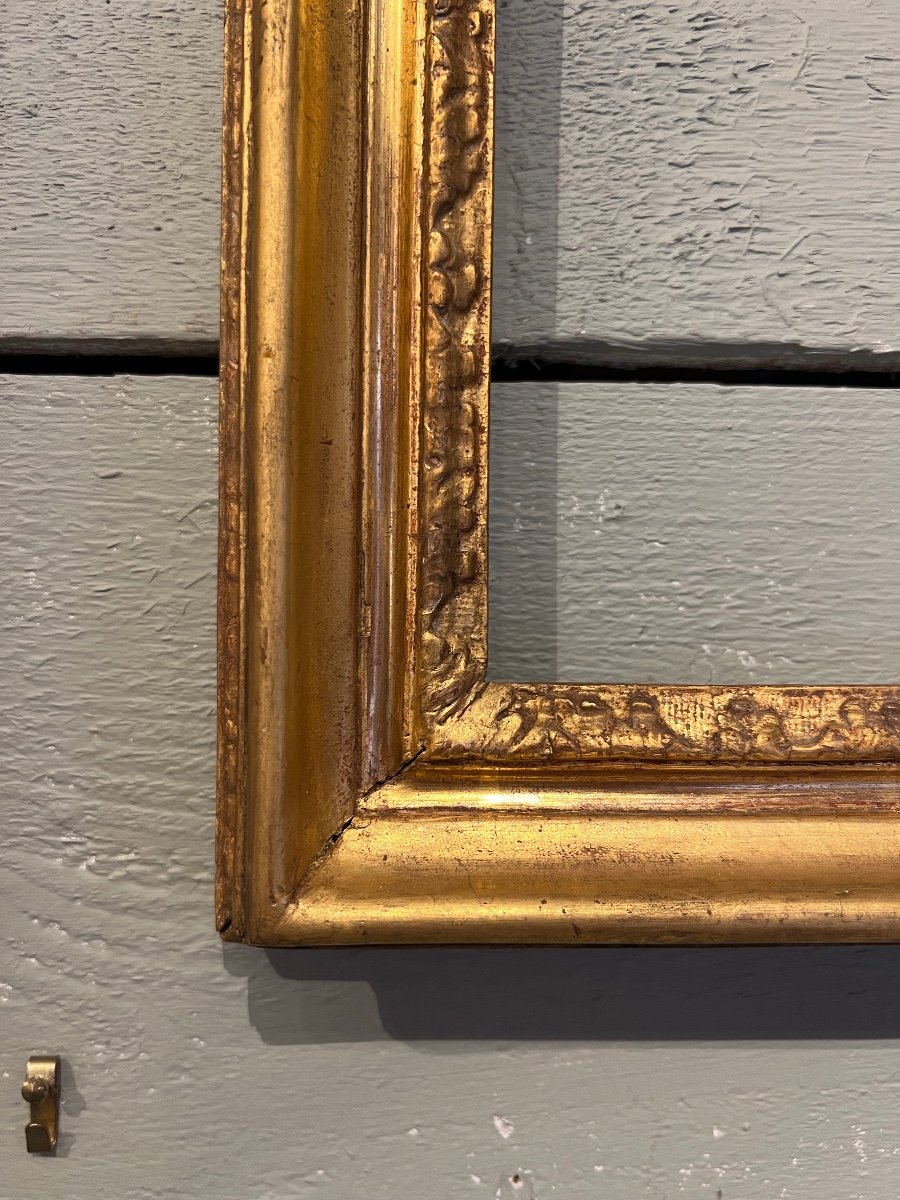 Pair Of Golden Wood Frames Italy 18th Century-photo-4