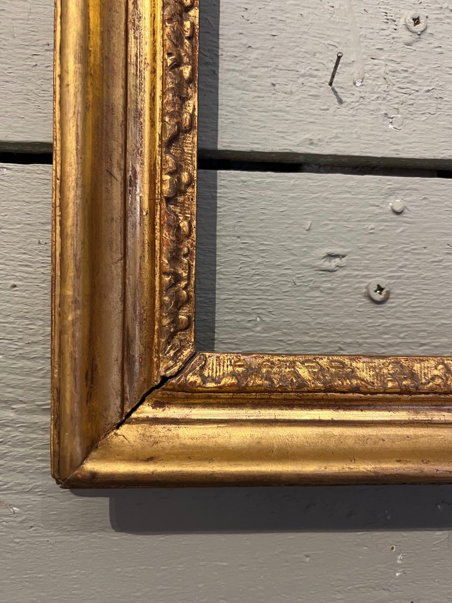 Pair Of Golden Wood Frames Italy 18th Century-photo-5