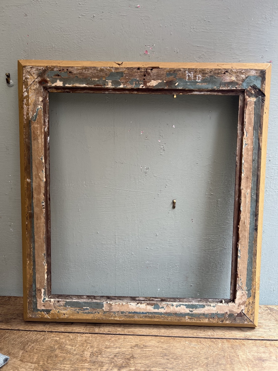 19th Century Gilded Wooden Frame-photo-4