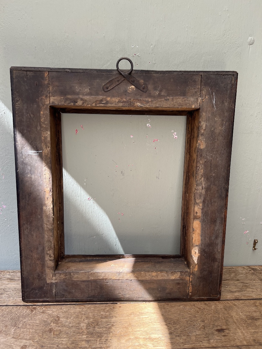 Blackened Wooden Frame, Italy, 17th Century-photo-5