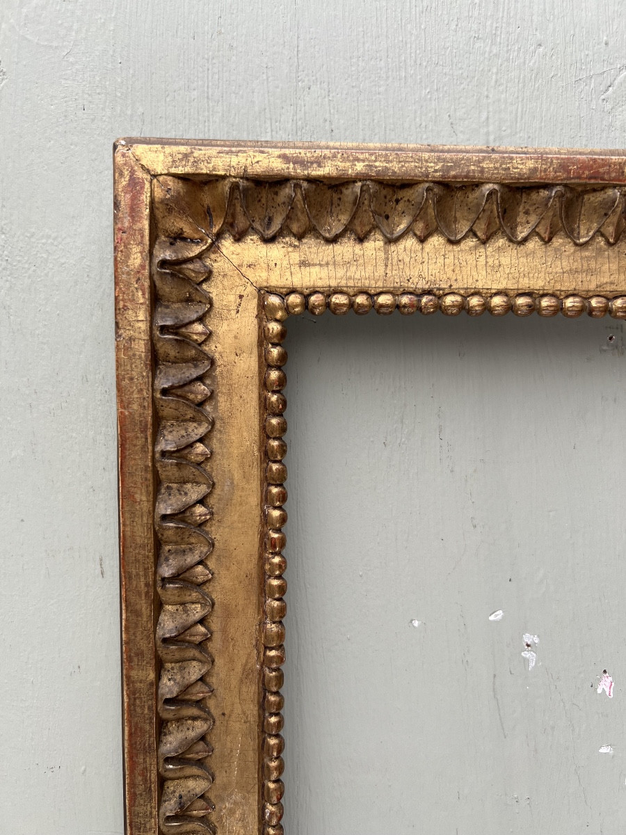 18th Century Louis XVI Gilded Wood Frame-photo-2
