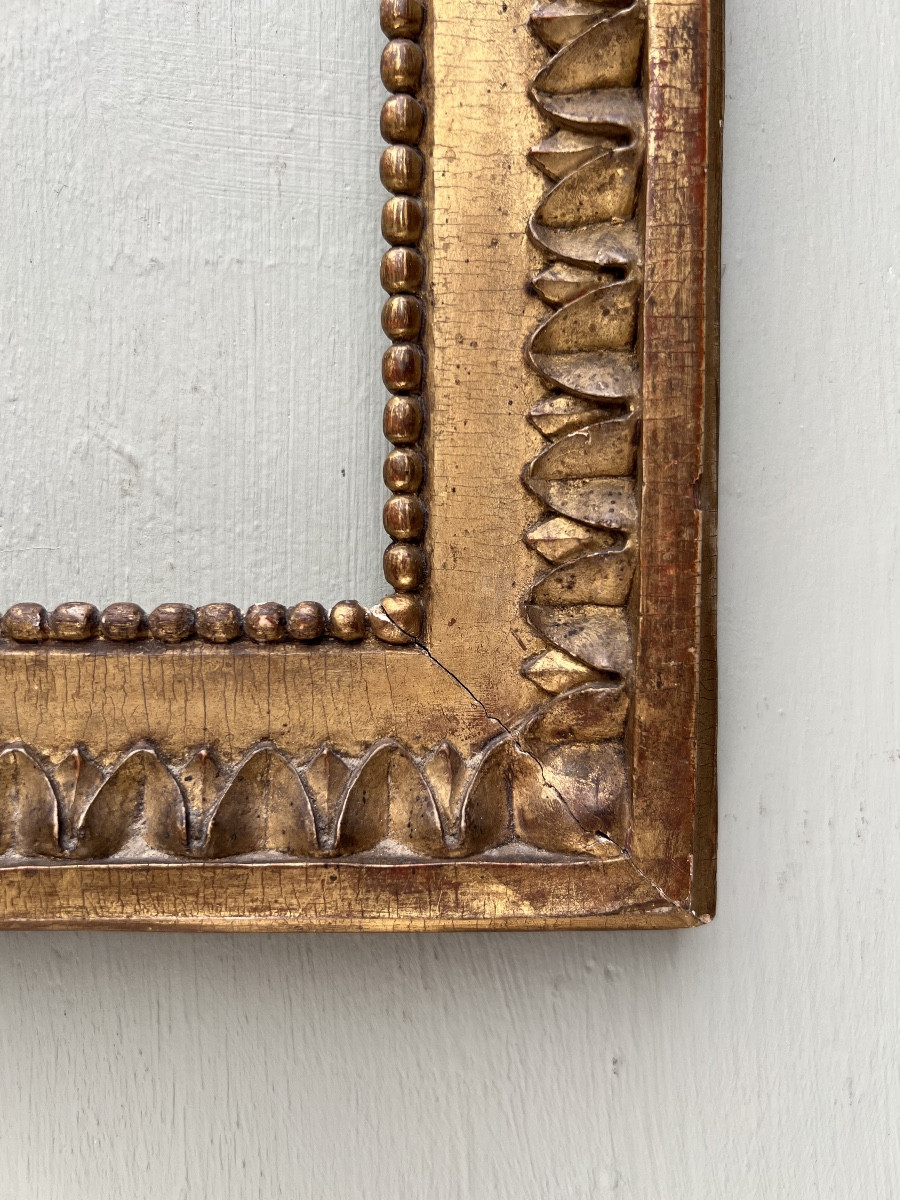 18th Century Louis XVI Gilded Wood Frame-photo-4