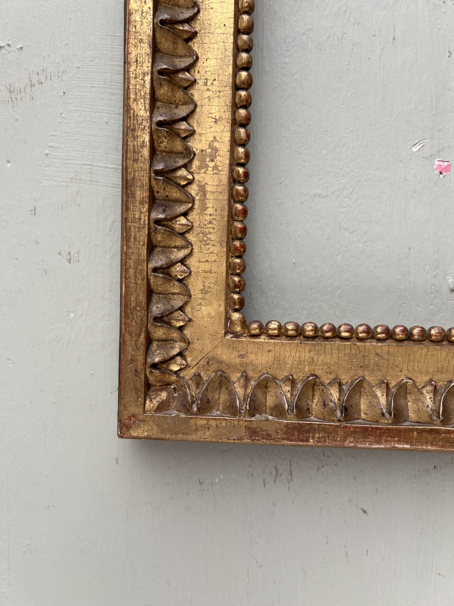 18th Century Louis XVI Gilded Wood Frame-photo-1