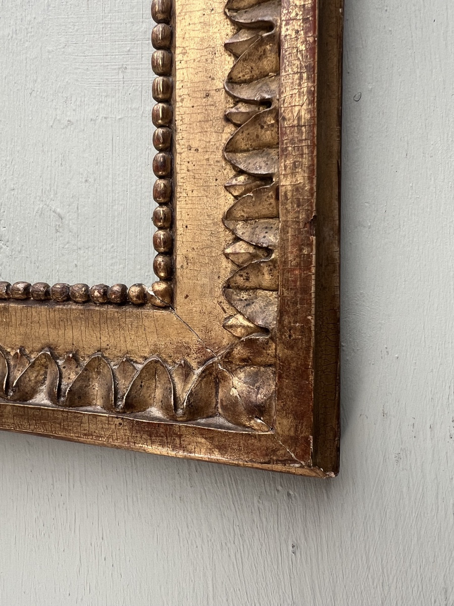 18th Century Louis XVI Gilded Wood Frame-photo-2
