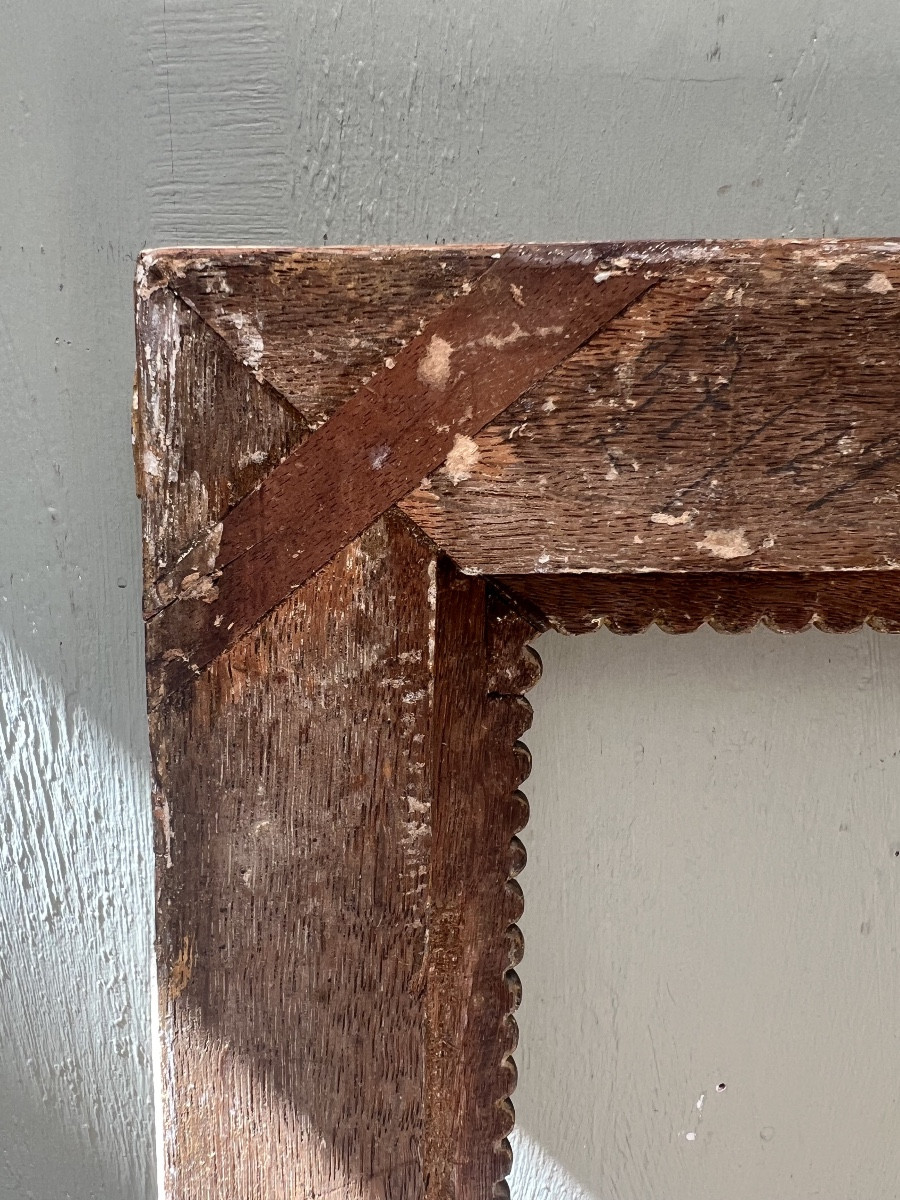 18th Century Louis XVI Gilded Wood Frame-photo-4