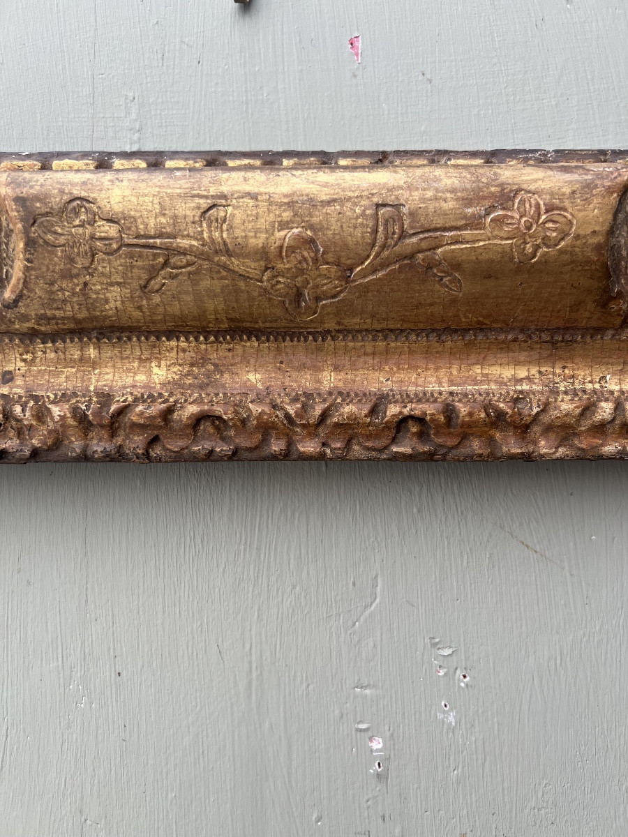 Louis XIV Gilded Wooden Frame, 17th Century-photo-4