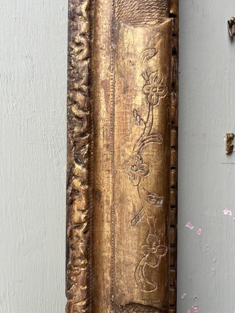 Louis XIV Gilded Wooden Frame, 17th Century-photo-1