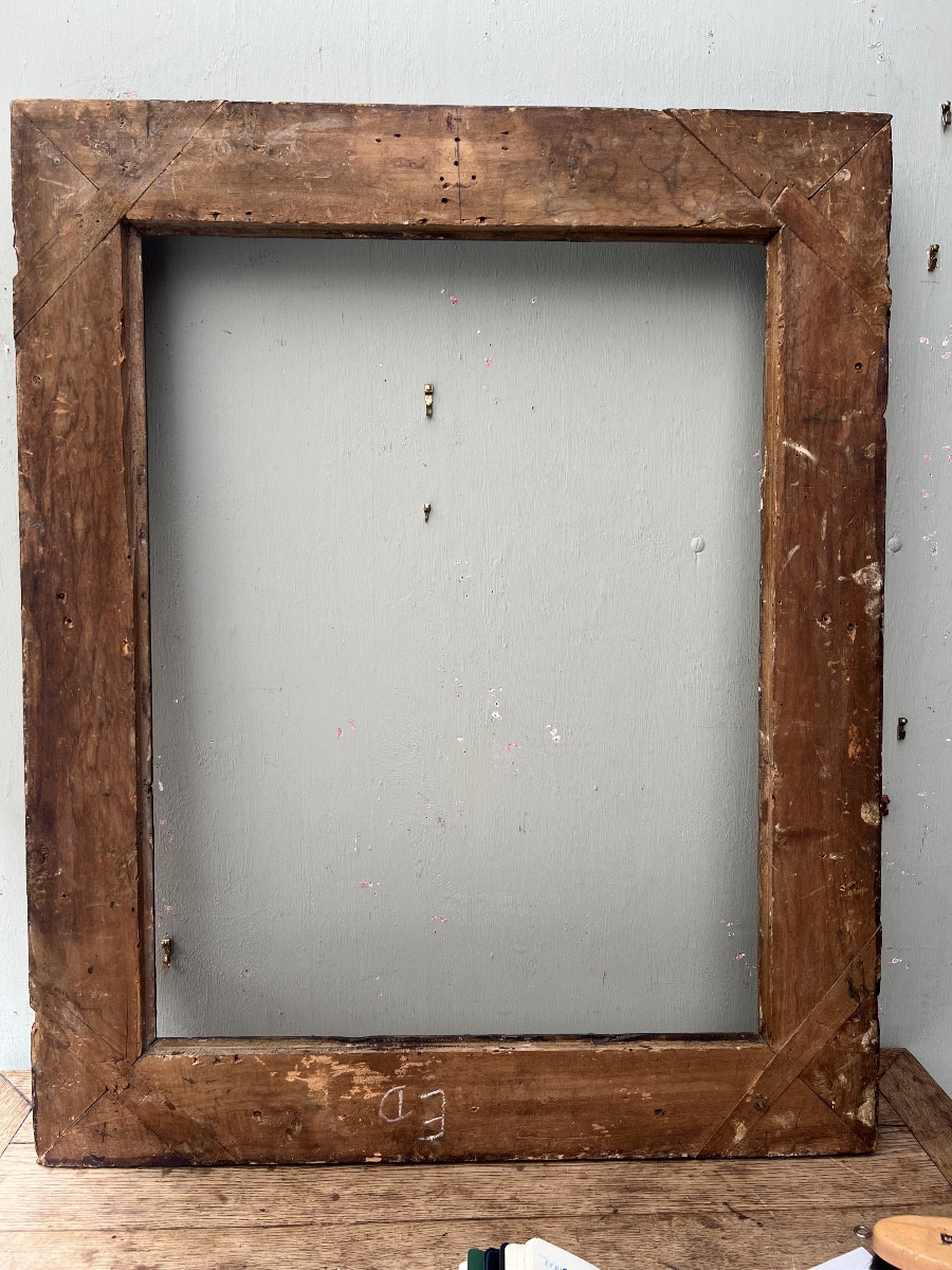 Louis XIV Gilded Wooden Frame, 17th Century-photo-8