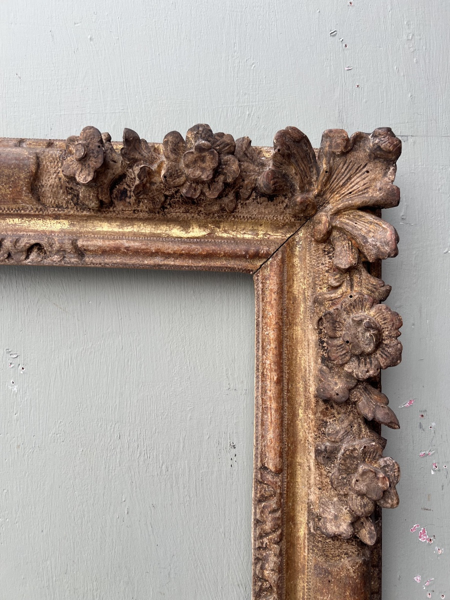 Louis XIV Gilded Wooden Frames, 17th Century-photo-3