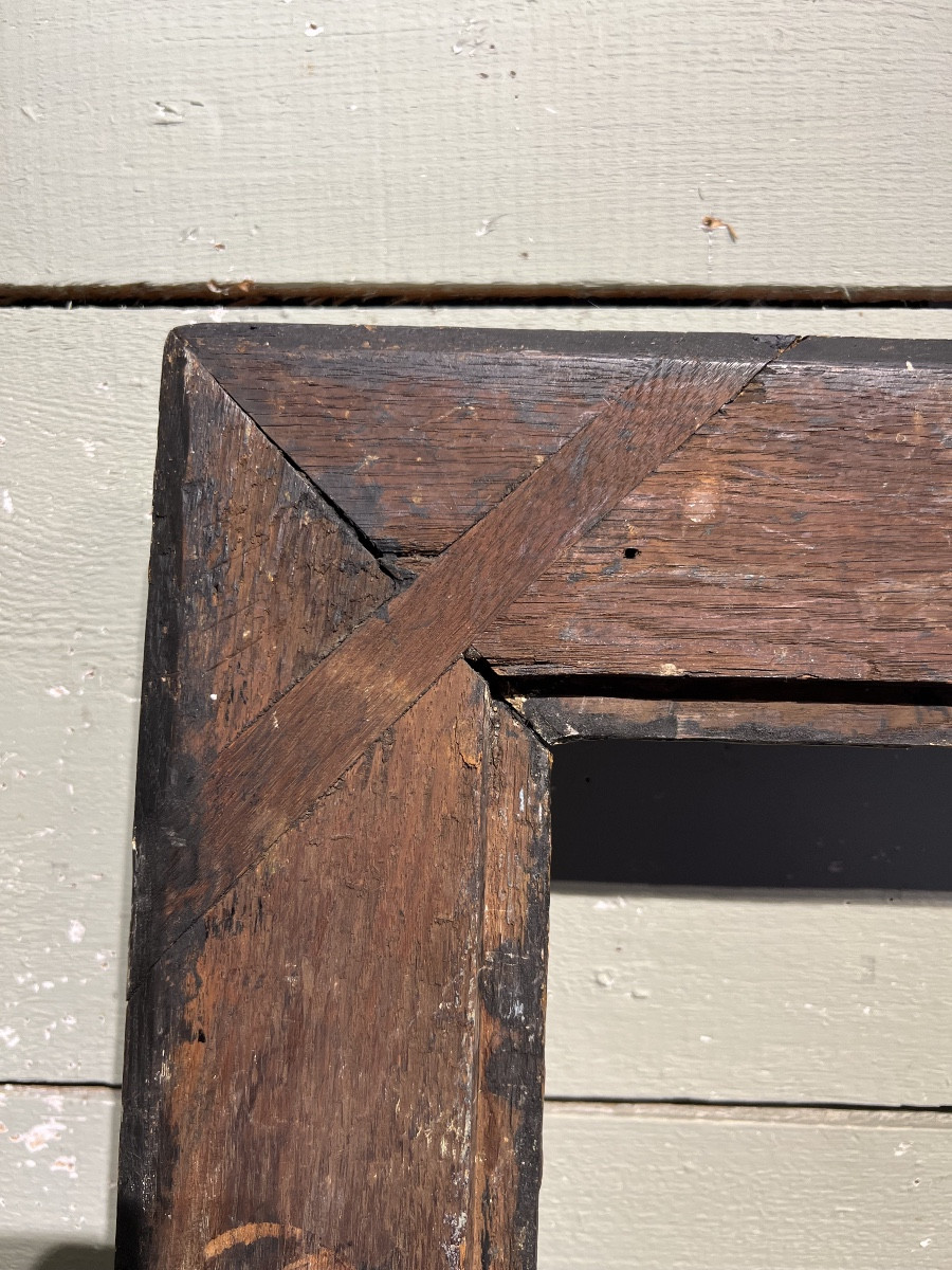 Cadre en bois doré Louis XIV 17ème siècle-photo-8