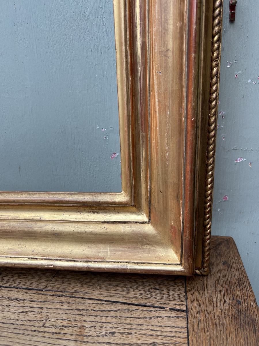 Cadre en bois doré 19ème Siècle-photo-4