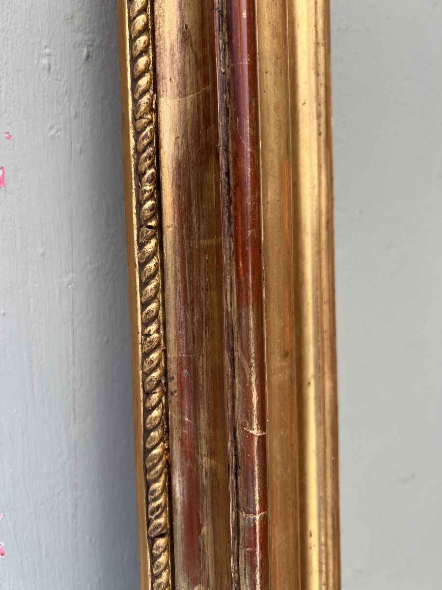 Cadre en bois doré 19ème Siècle-photo-3