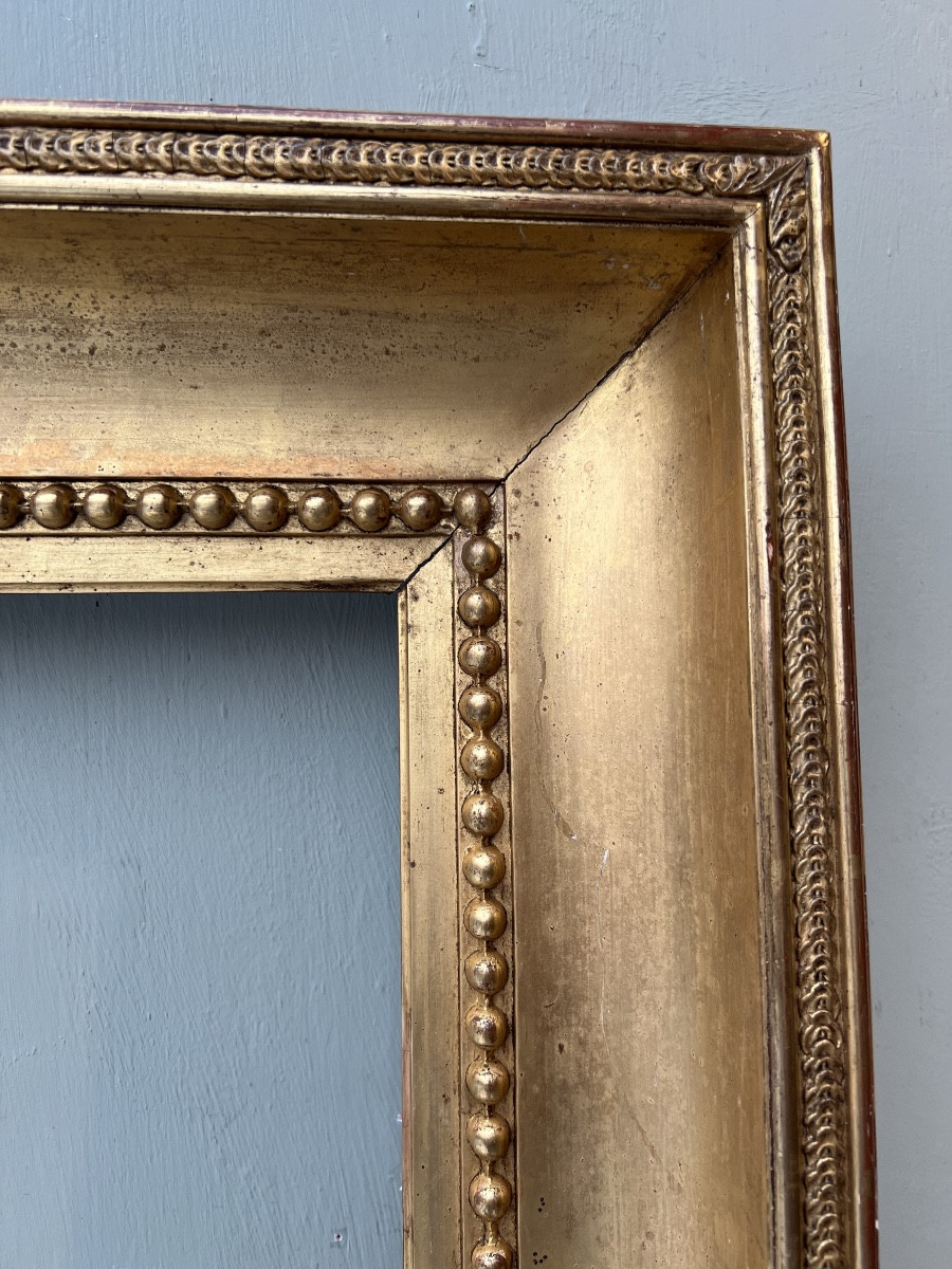 Cadre en bois doré début 19ème Siècle-photo-3