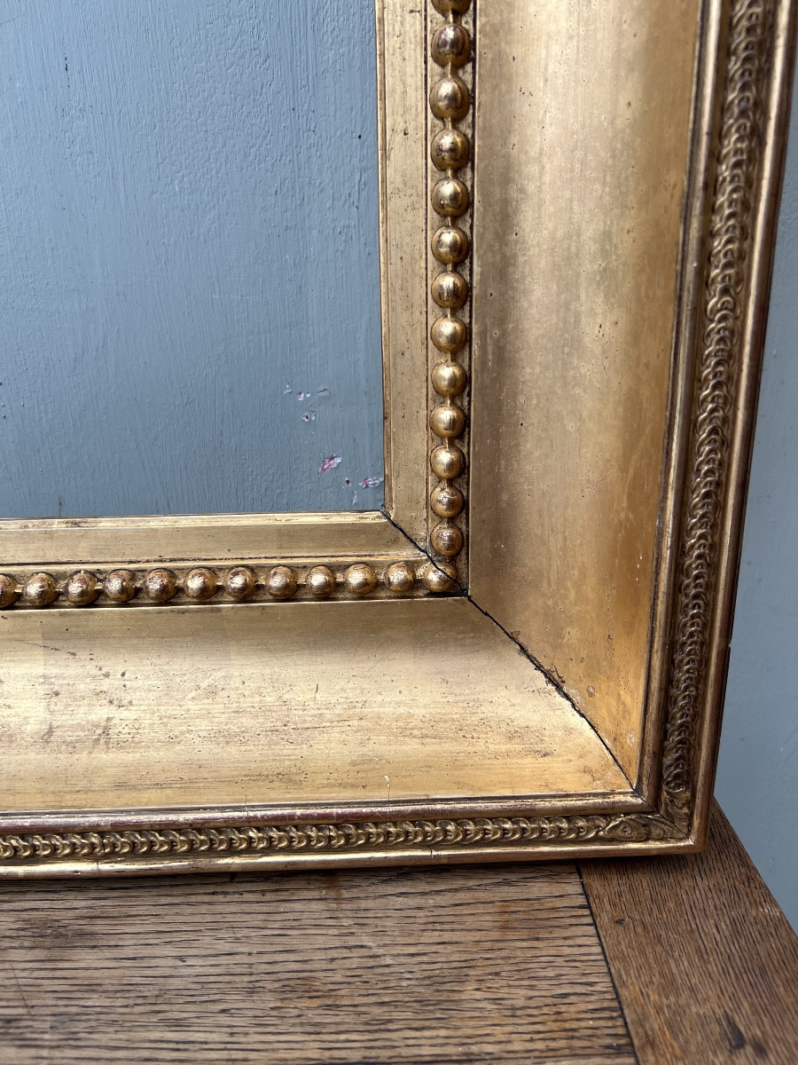 Cadre en bois doré début 19ème Siècle-photo-4