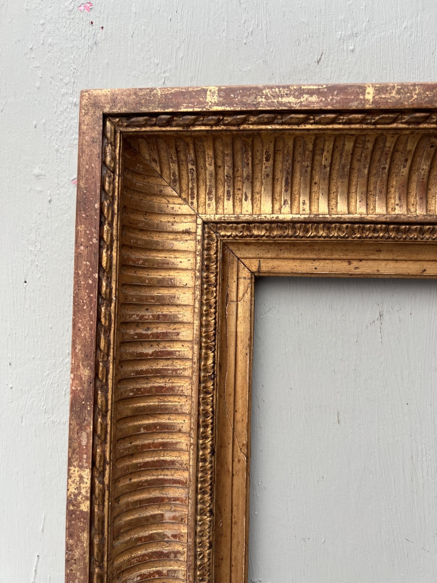 Napoleon III Gilded Wooden Frame, 19th Century-photo-2