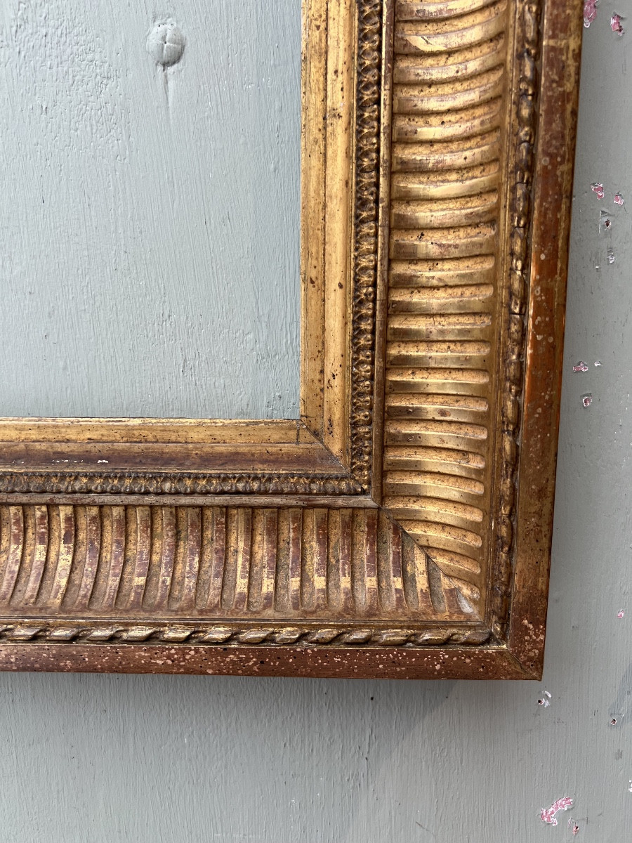 Napoleon III Gilded Wooden Frame, 19th Century-photo-4