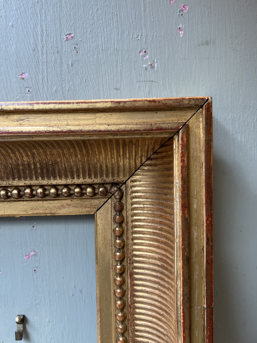 cadre en bois doré Napoléon III 19ème siècle-photo-3