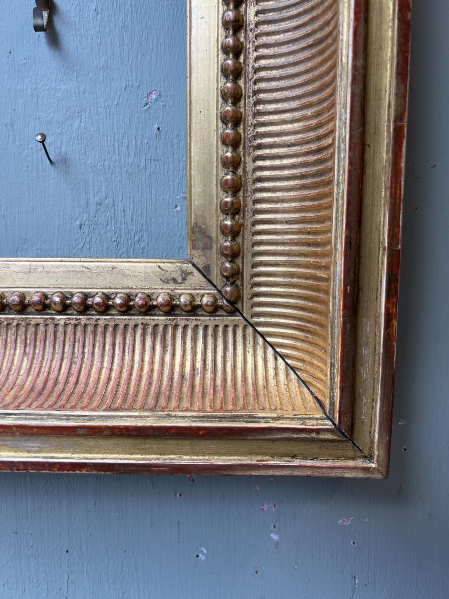 cadre en bois doré Napoléon III 19ème siècle-photo-1