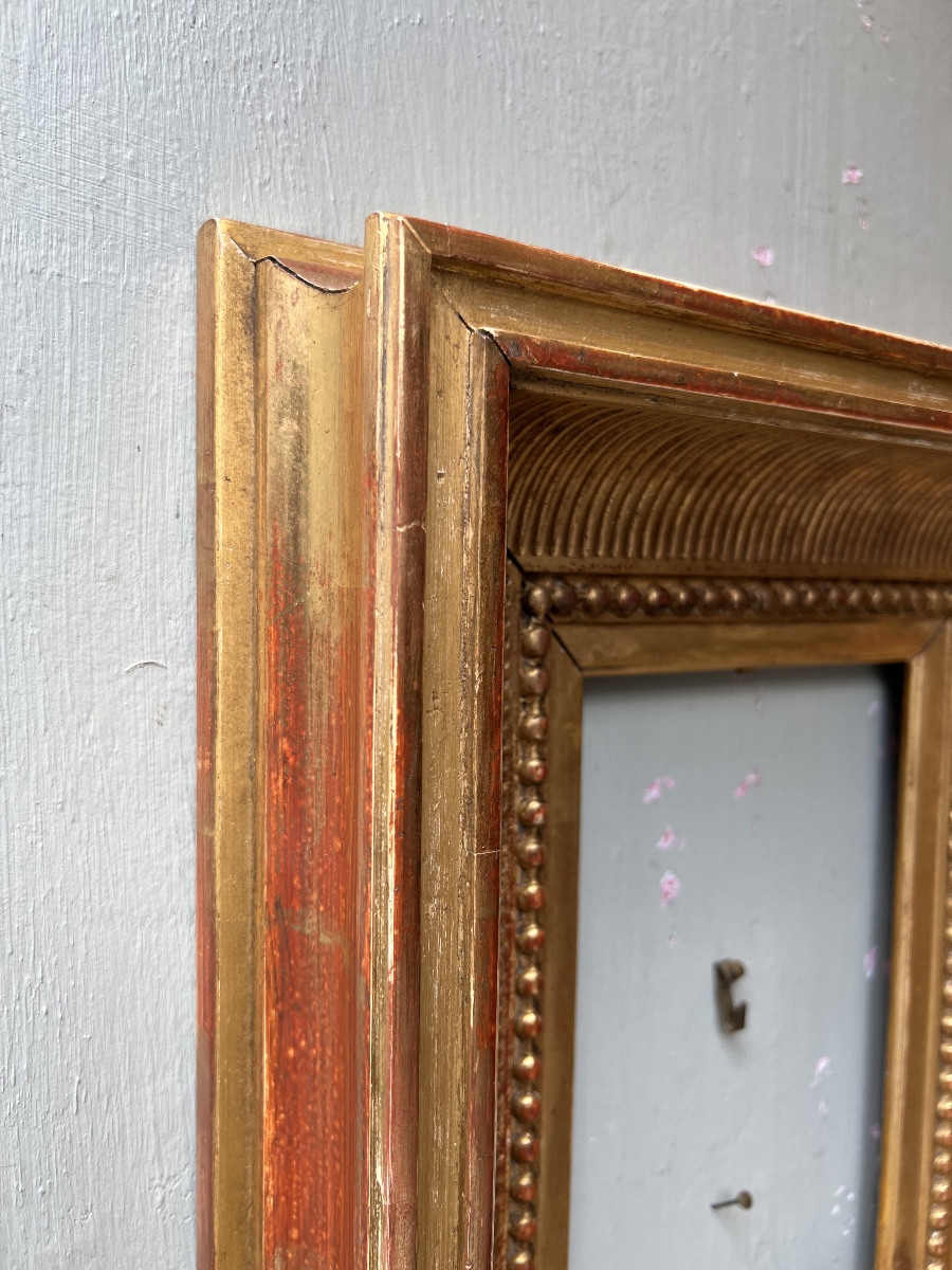 cadre en bois doré Napoléon III 19ème siècle-photo-2