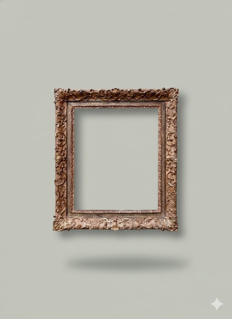 Cadre en bois sculpté et doré époque Louis XIV 18ème siècle