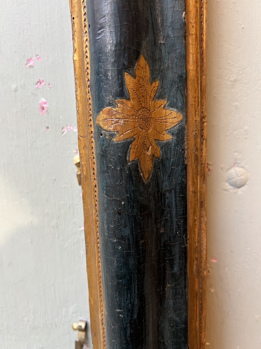 Gilded And Lacquered Wooden Frame, Spain, 17th Century-photo-7