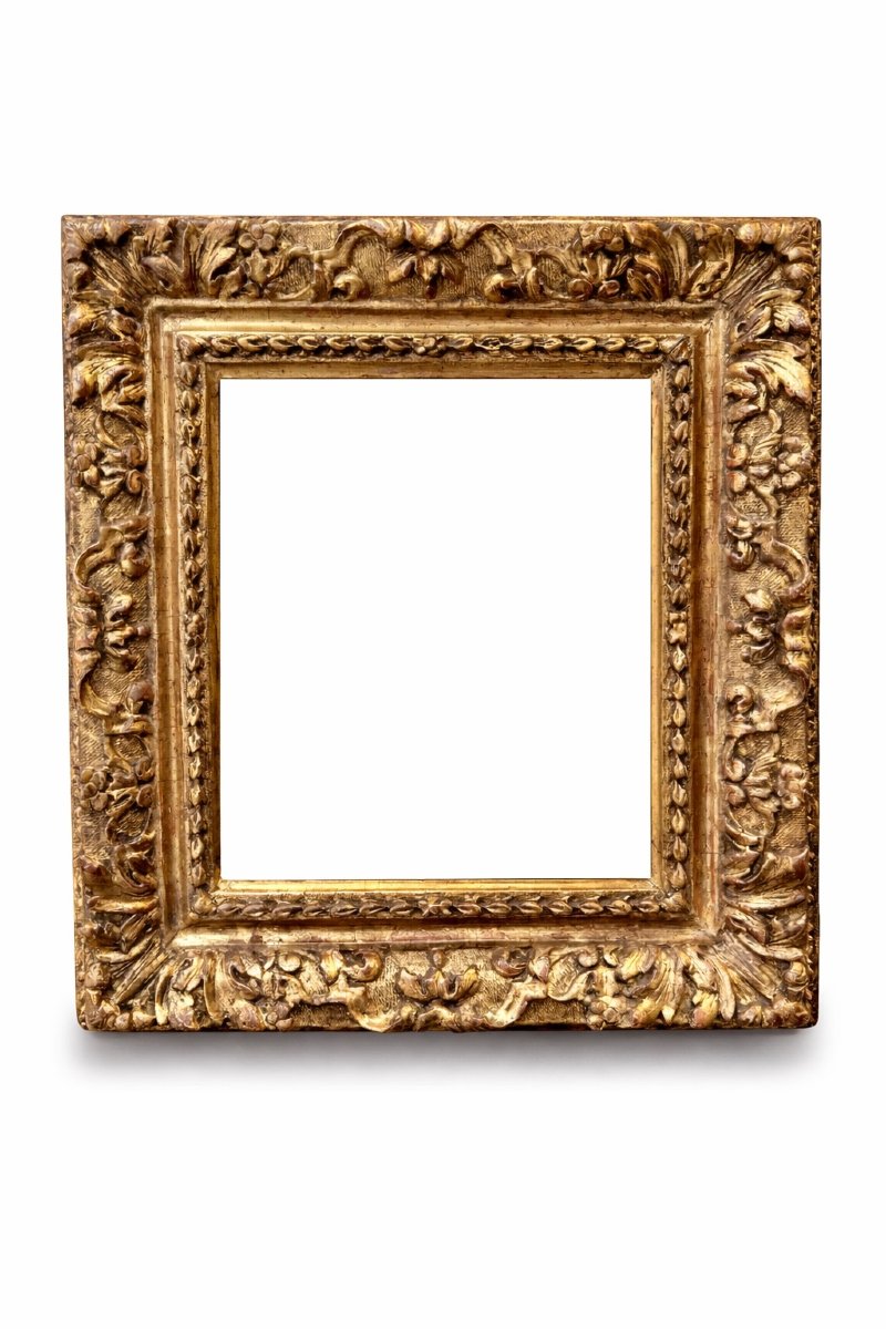 17th-century Louis XIII Gilded Wooden Frame