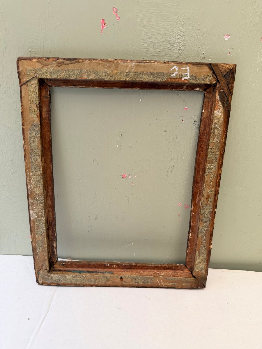 Gilded Wooden Frame, Louis XIII Period, 17th Century-photo-5