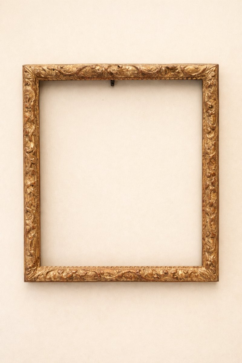 17th-century Berain Louis XIV Gilded Wooden Frame