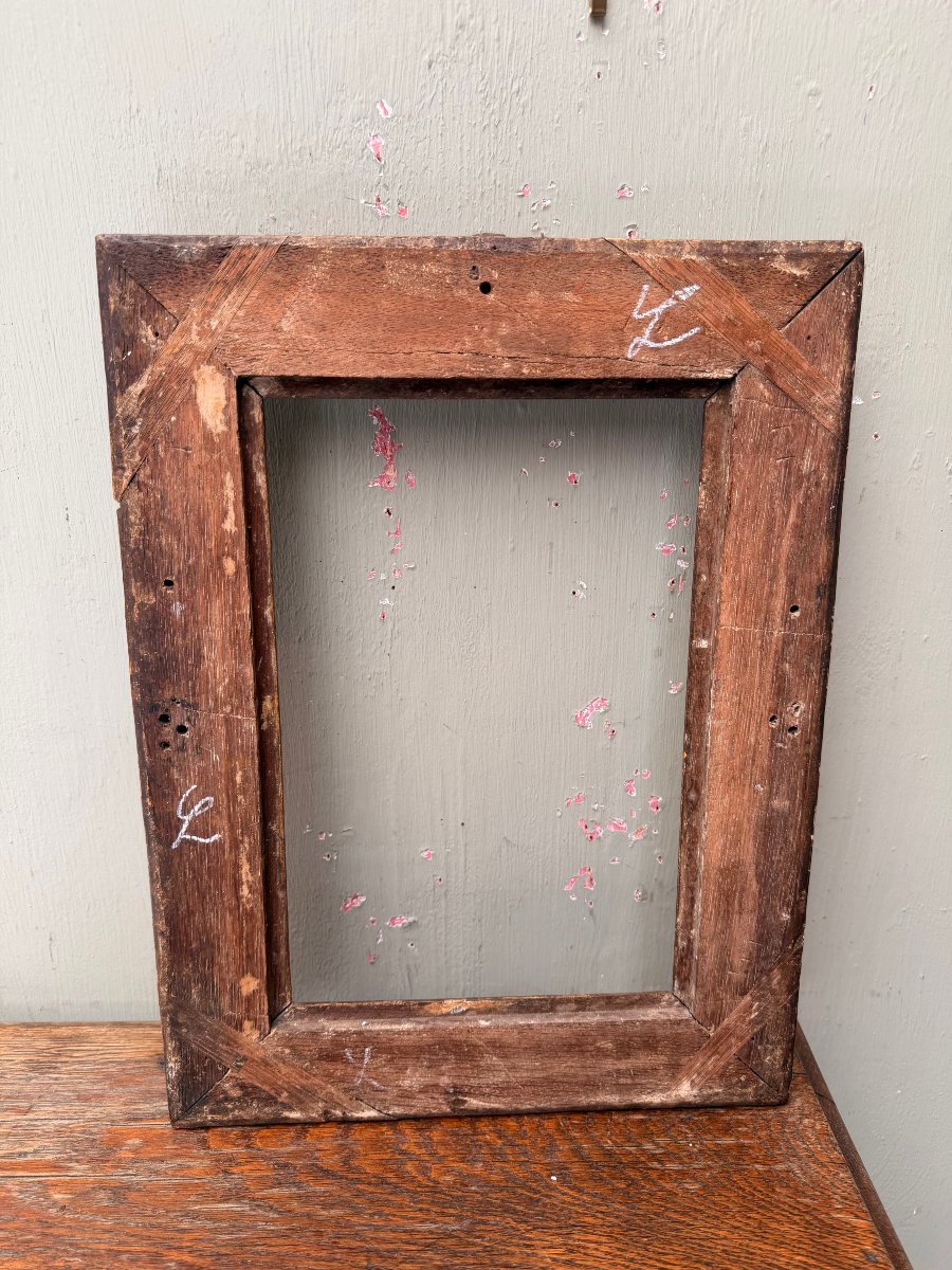 18th-century Louis XVI Gilded Wooden Frame-photo-6