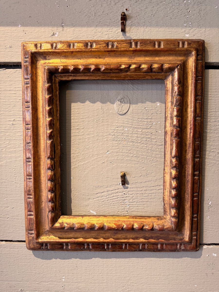 Gilded Wooden Frame, Italy, 17th Century-photo-2