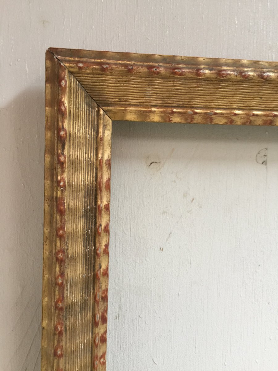 19th Century Golden Wood Frame-photo-2