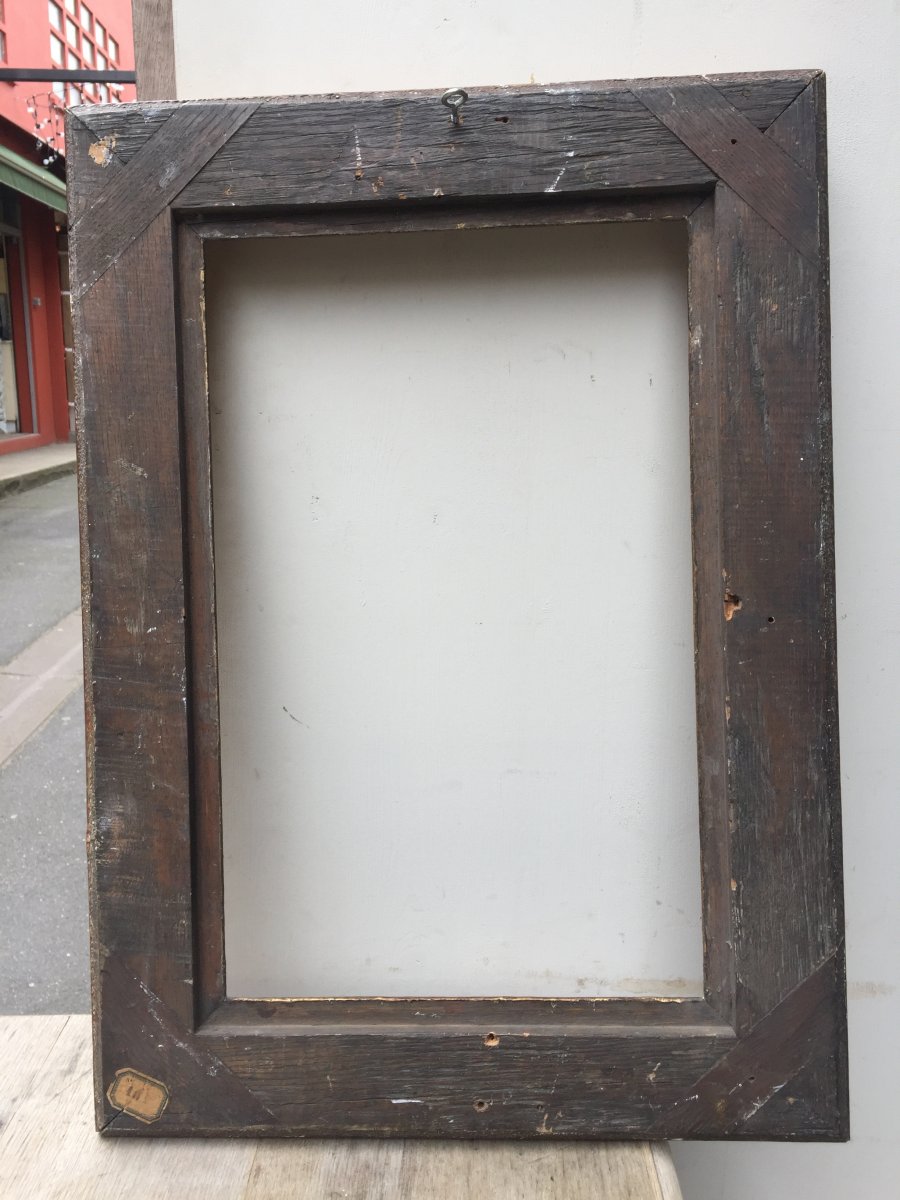 18th Century Louis XVI Frame In Golden Wood-photo-5