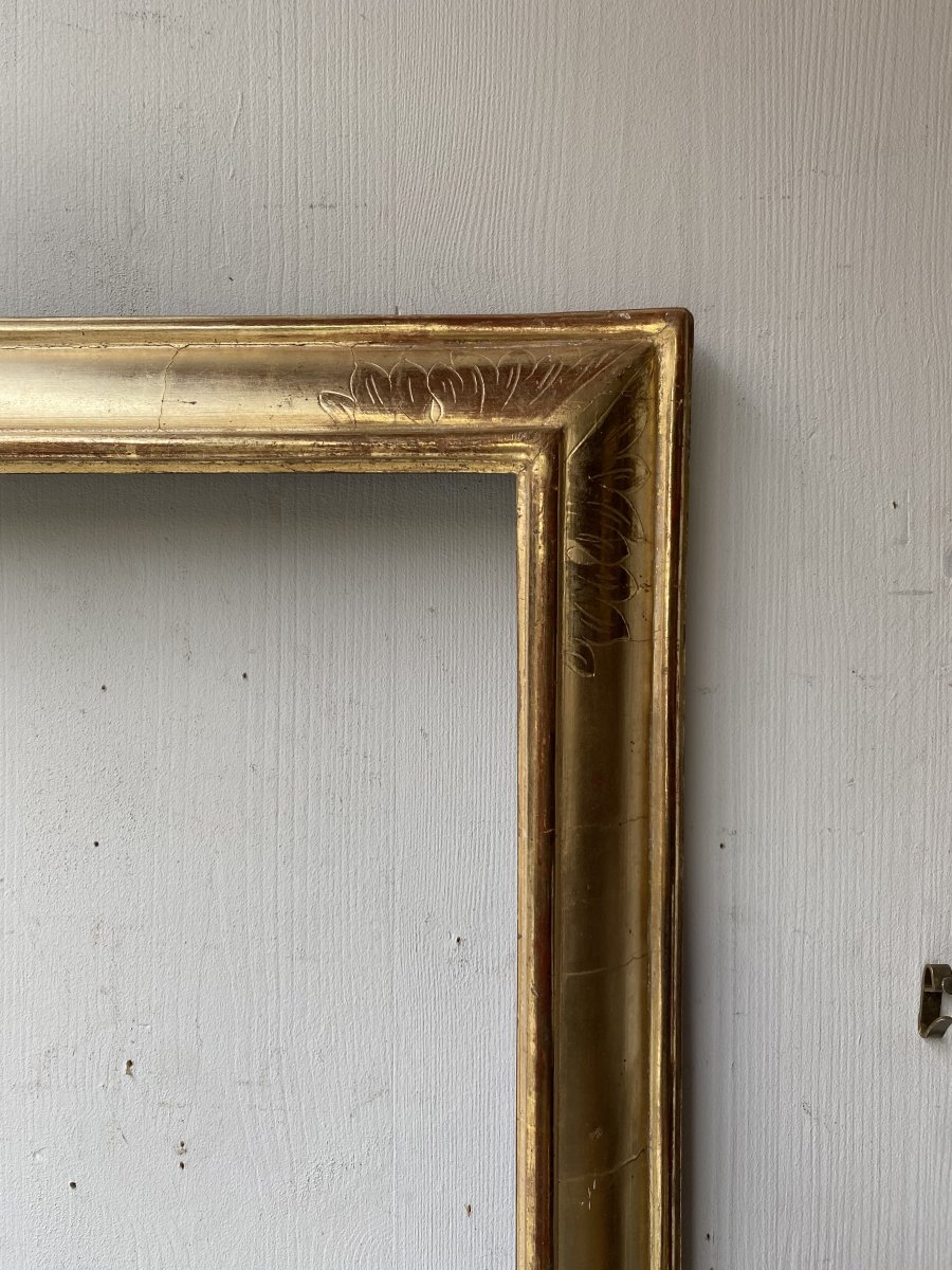 18th Century Golden Wood Frame-photo-3