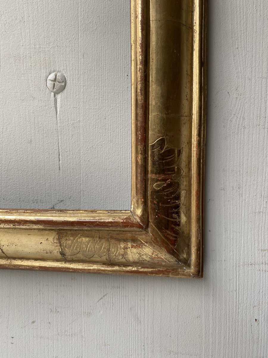 18th Century Golden Wood Frame-photo-4