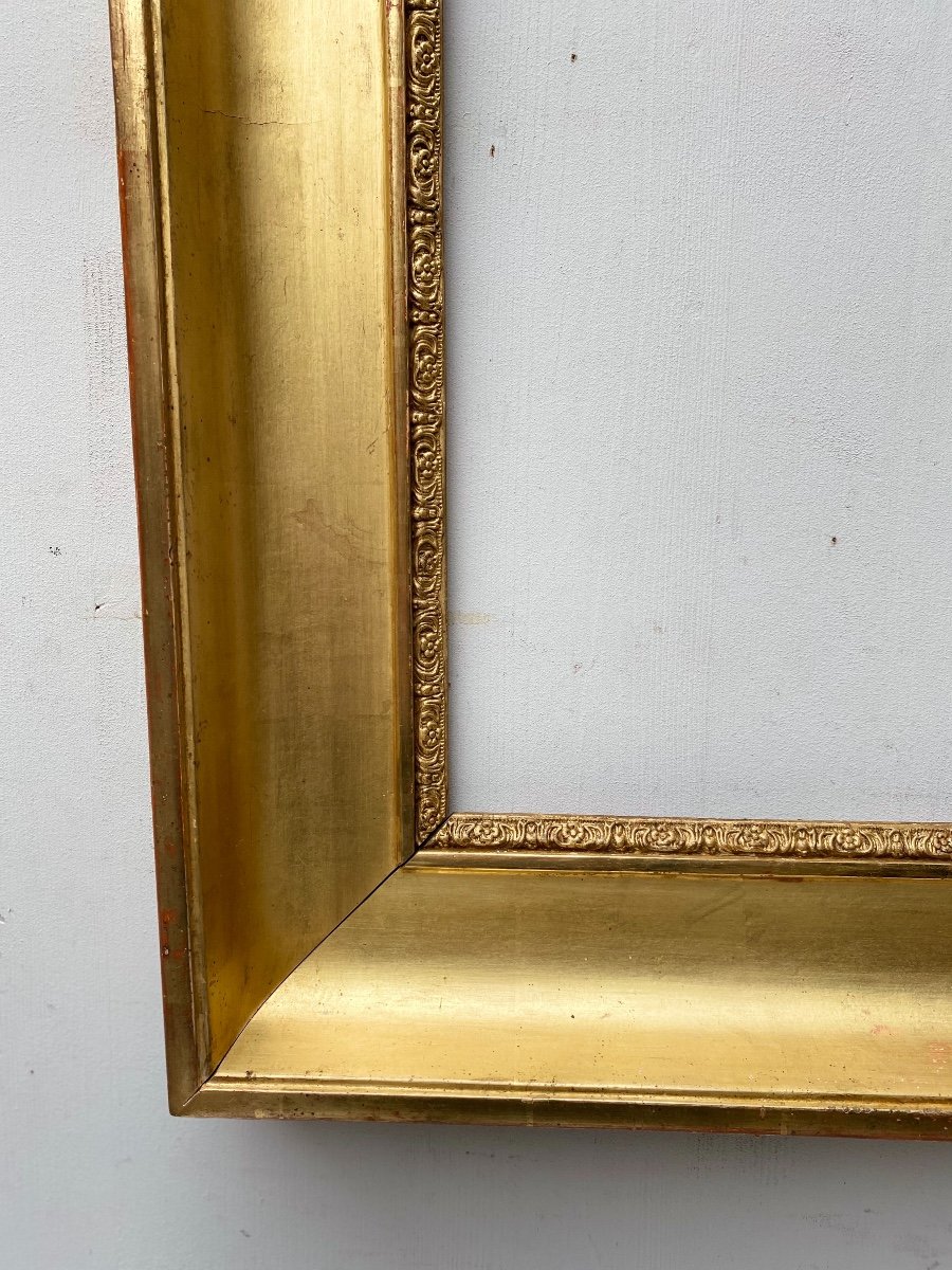 19th Century Golden Wood Frame-photo-1
