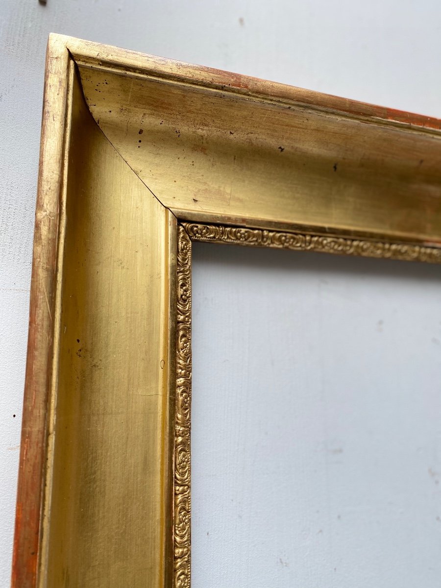 19th Century Golden Wood Frame-photo-2