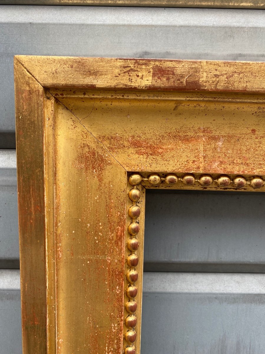 Important 19th Century Golden Wood Frame-photo-2