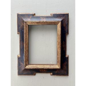Gilded And Lacquered Wooden Frame, Spain, 17th Century