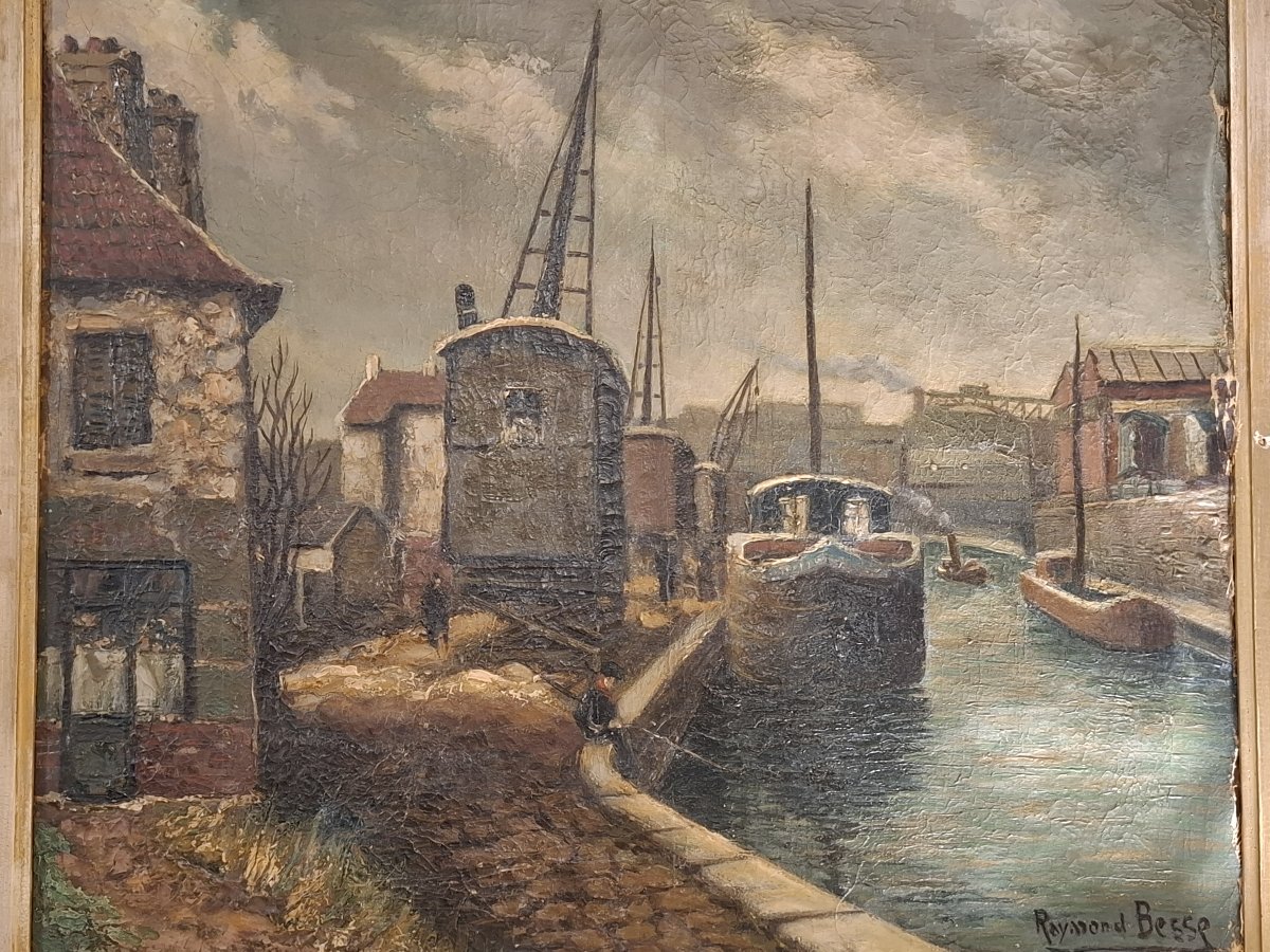 The Aubervillier Canal By Raymond Besse-photo-3