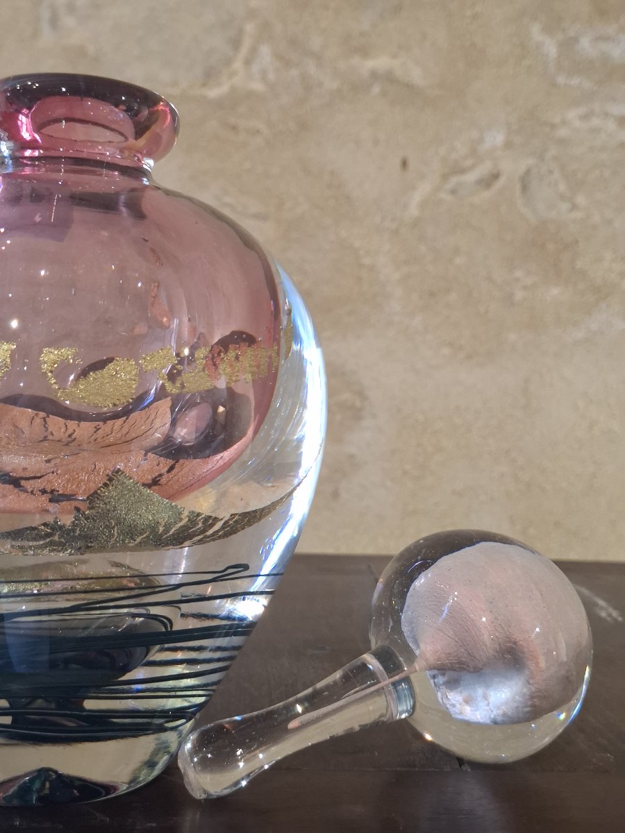 Perfume Bottle By Glassmaker Jean Claude Novaro-photo-4