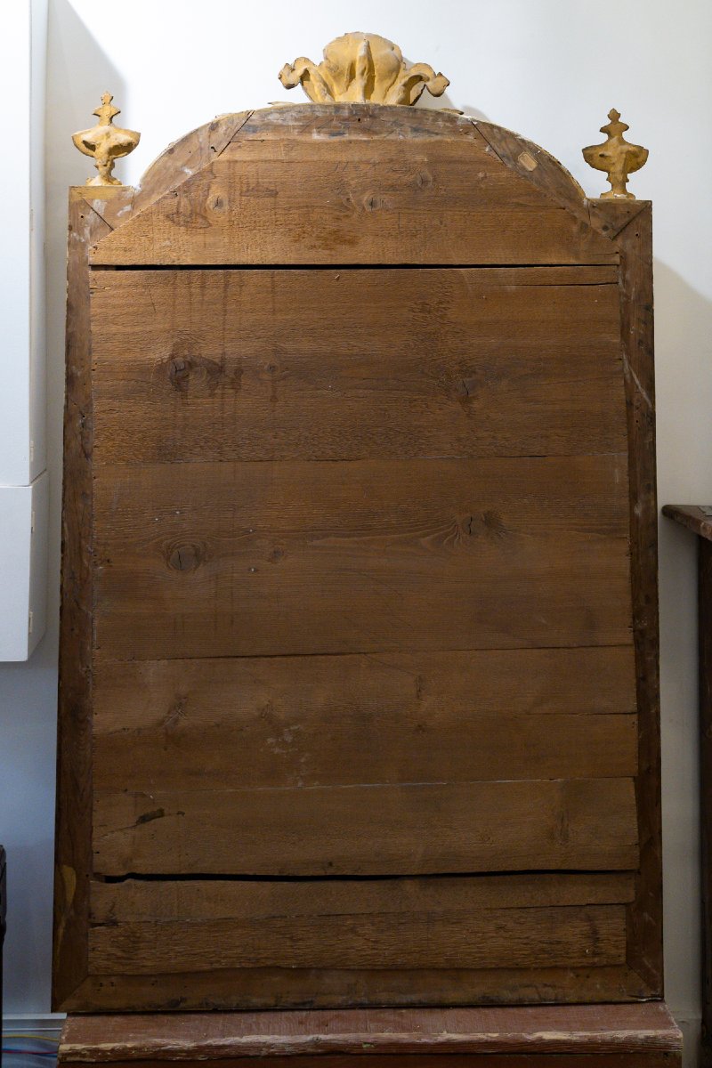 Louis XVI-era Mirror In Gilded Wood -photo-4